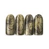 Stamping on tips with Moyra stamping nail polish Sp 31, Cat Eye Magnetic Gold