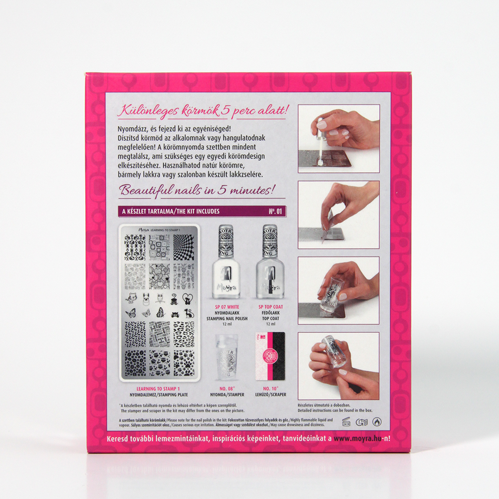 Moyra Nail stamping kit No. 01 Learning to stamp 1