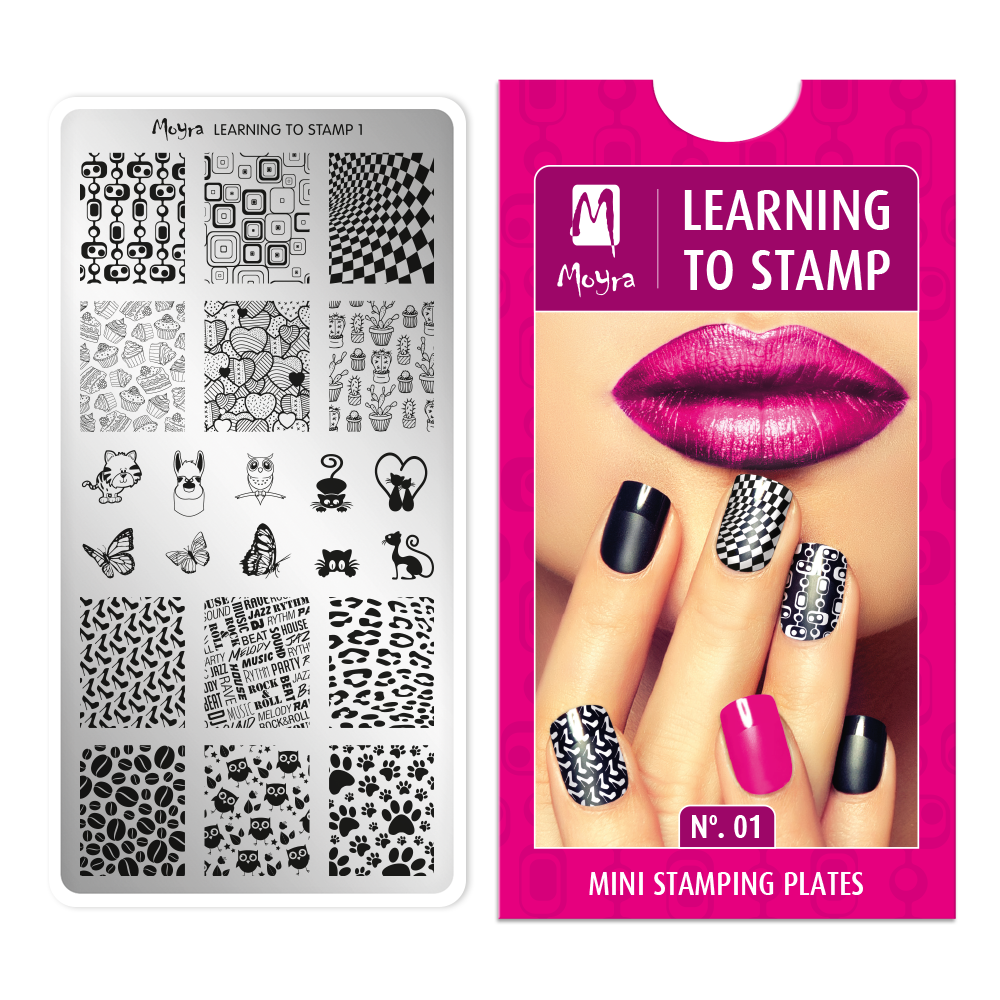 Moyra Nail stamping kit No. 01 Learning to stamp 1