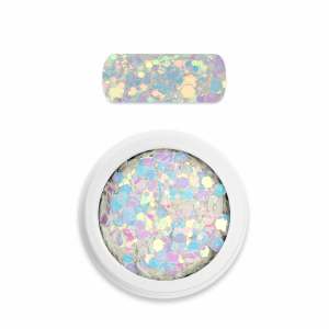 Moyra Holo glitter mix No. 12 Chameleon white