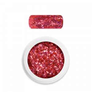 Moyra Holo glitter mix No. 17 Chameleon coral