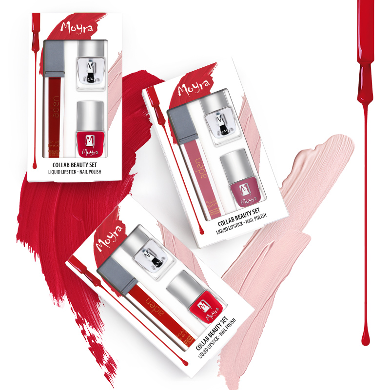 Collab beauty set (Liquid lipstick - Nail polish)