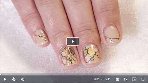 How to use nail art stickers tutorial video