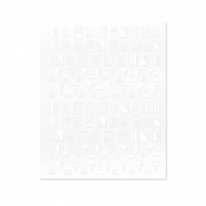 Moyra Nail art stickers No. 01, White