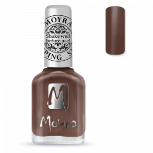 Moyra stamping nail polish Sp 37, Chocolate brown