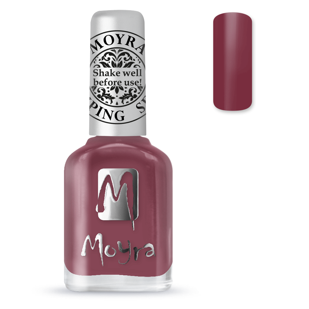 Moyra stamping nail polish Sp 38, Cashmere bordeaux