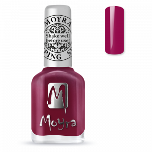 Moyra stamping nail polish Sp 40, Amaranth red