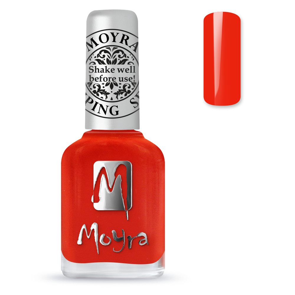 Moyra stamping nail polish Sp 41, Amber orange