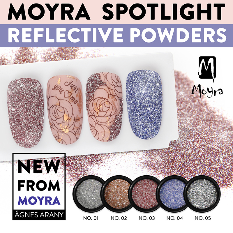 New arrivals! Moyra Spotlight Reflective powder No. 01No. 05