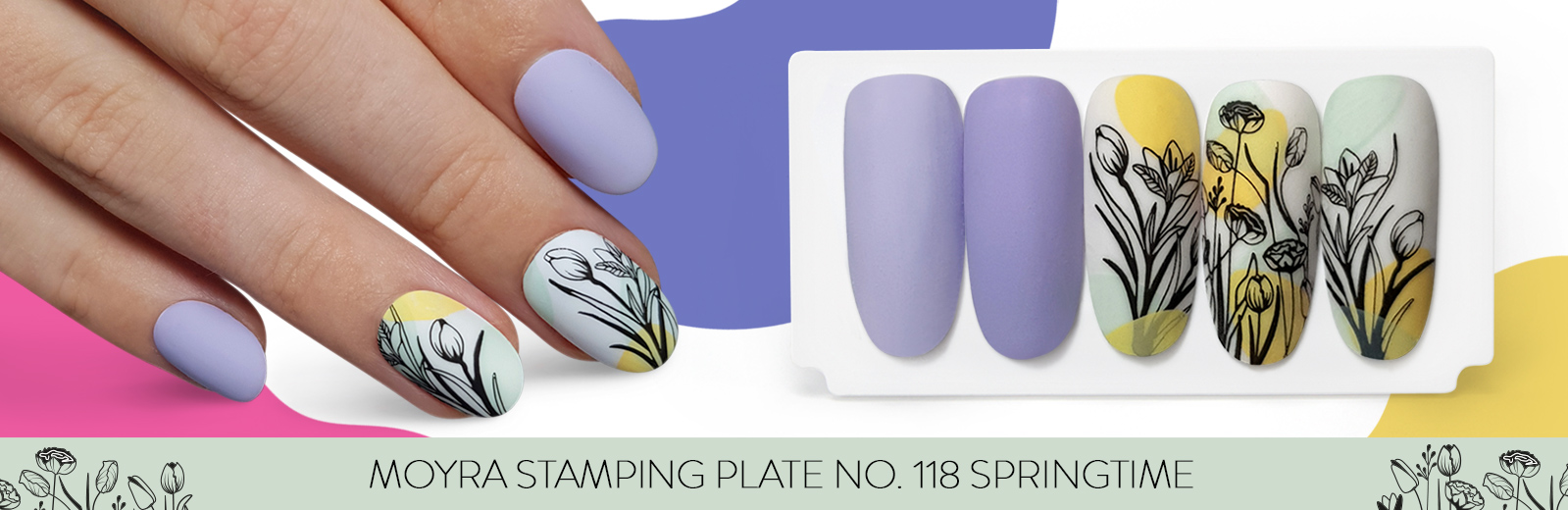 Moyra stamping plate 118 Springtime