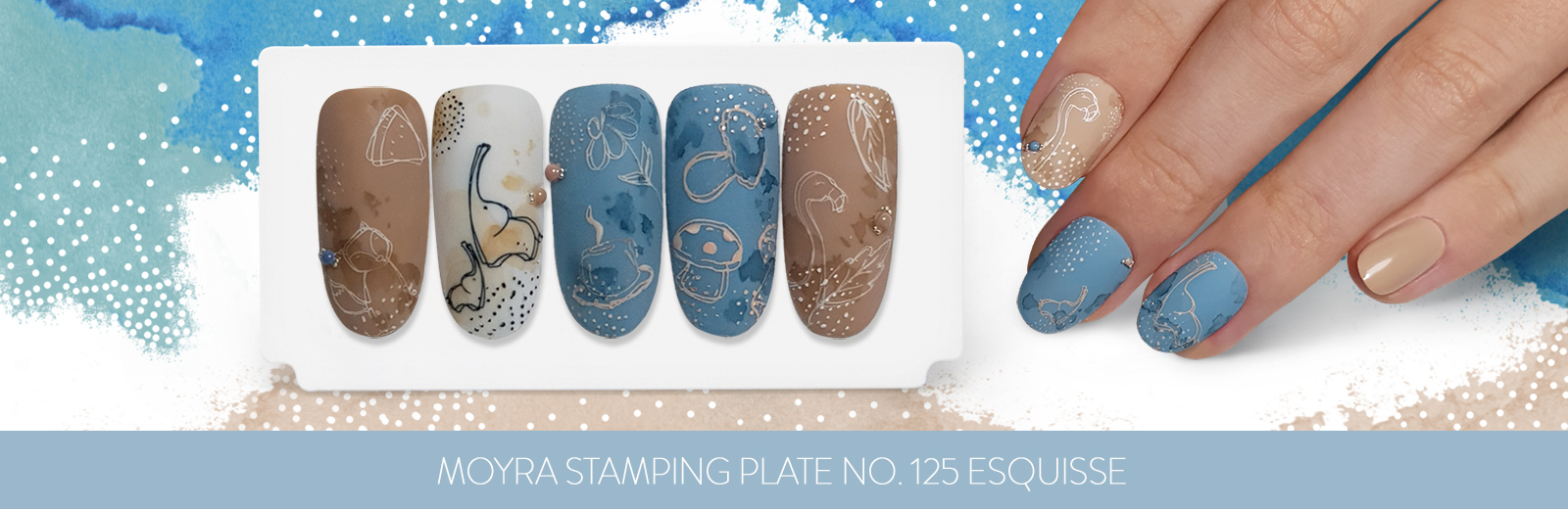 New stamping plate has arrived! No. 125 Esquisse