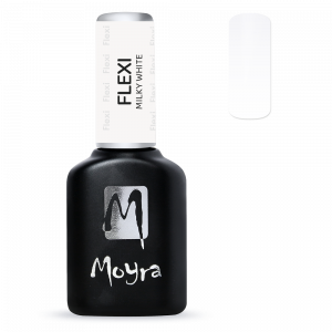 Moyra Flexi coloured gel polish base Milky White