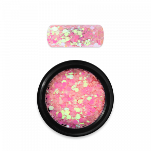 Moyra Holo glitter mix No. 23 Chameleon sugar pink