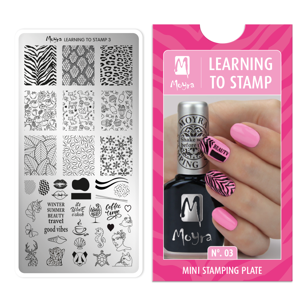 Moyra Nail stamping kit No. 03 Learning to stamp 3