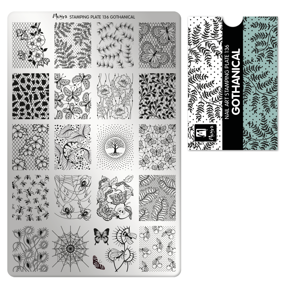 Peacocks Garden (CjS-37) - Clear Jelly Stamping Plate | Nail art stamping  plates, Steel nail art, Nail art