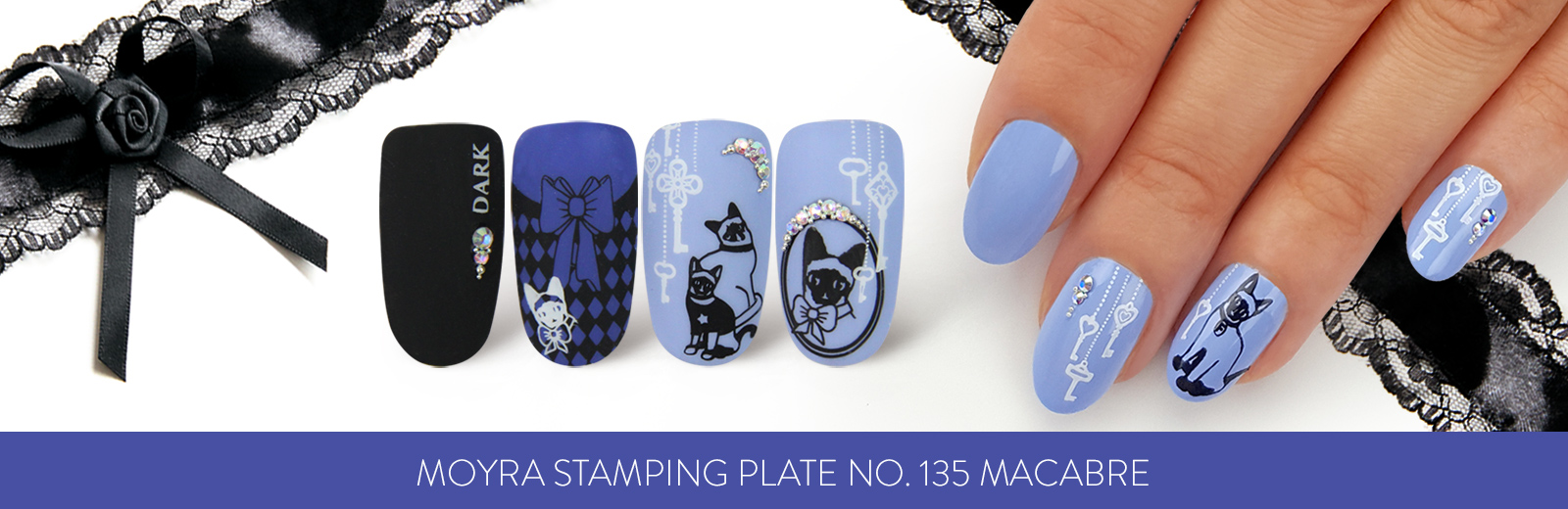 Moyra Stamping plate 135 Macabre