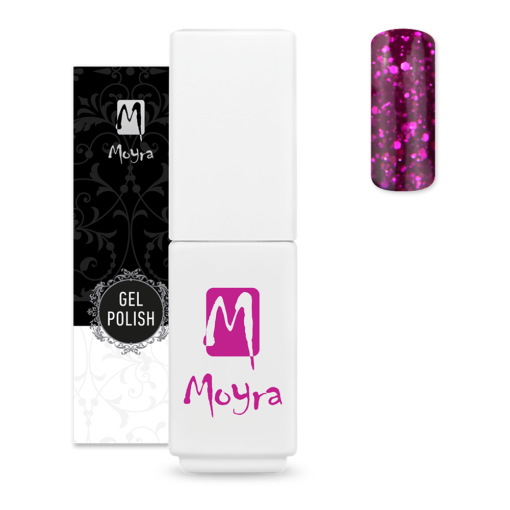 Moyra Mini gel polish Glitter Mix collection 406