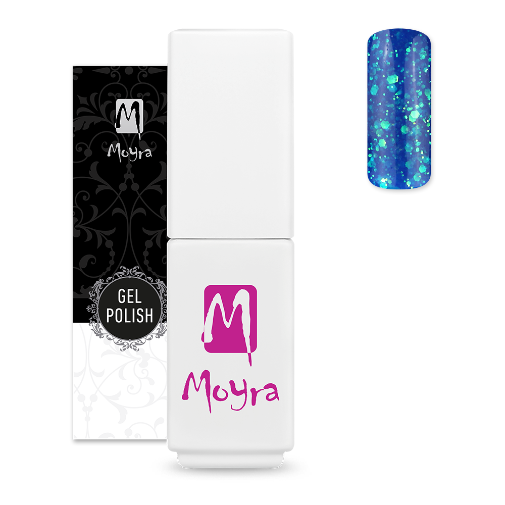 Moyra Mini gel polish Glitter Mix collection 408