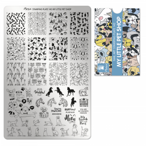 Moyra Stamping plate 142 My Little Pet Shop