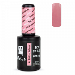 Moyra Easy overlay bottle gel No.9 Glitter Salmon