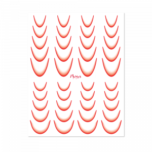 Moyra Watertransfer sticker selection Ombre No. 06 Red