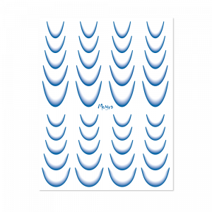 Moyra Watertransfer sticker selection Ombre No. 10 Blue