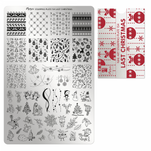 Moyra Stamping plate 154 Last Christmas