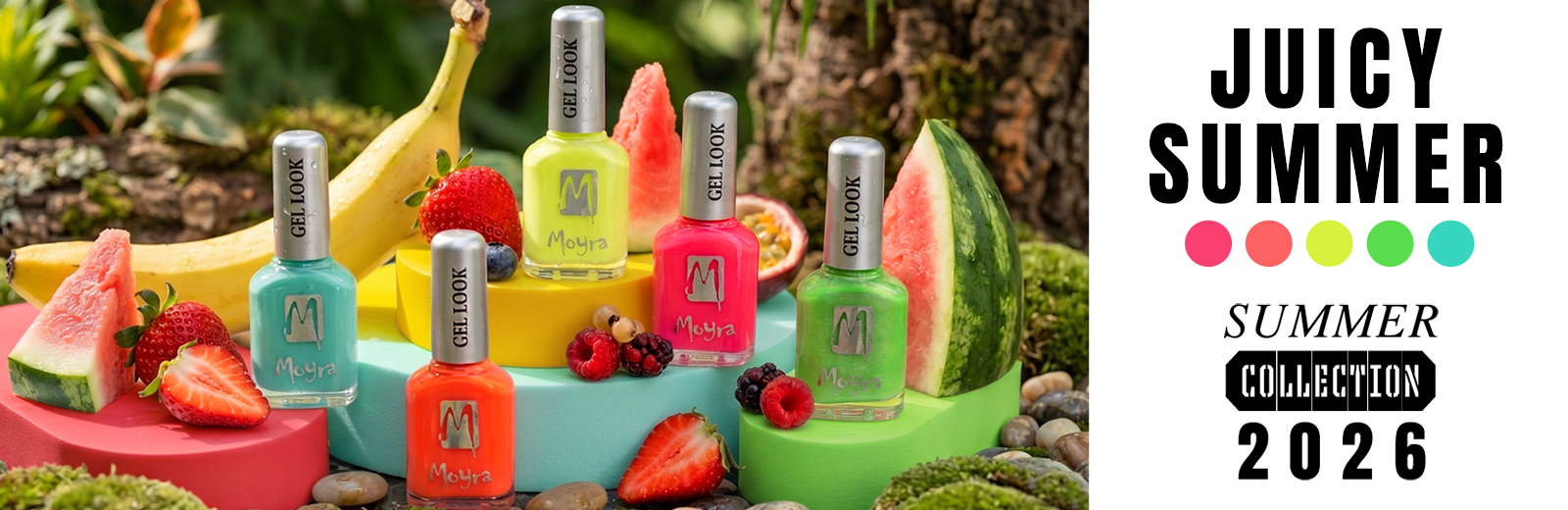 Moyra Gel Look nail polish Juicy Summer Collection