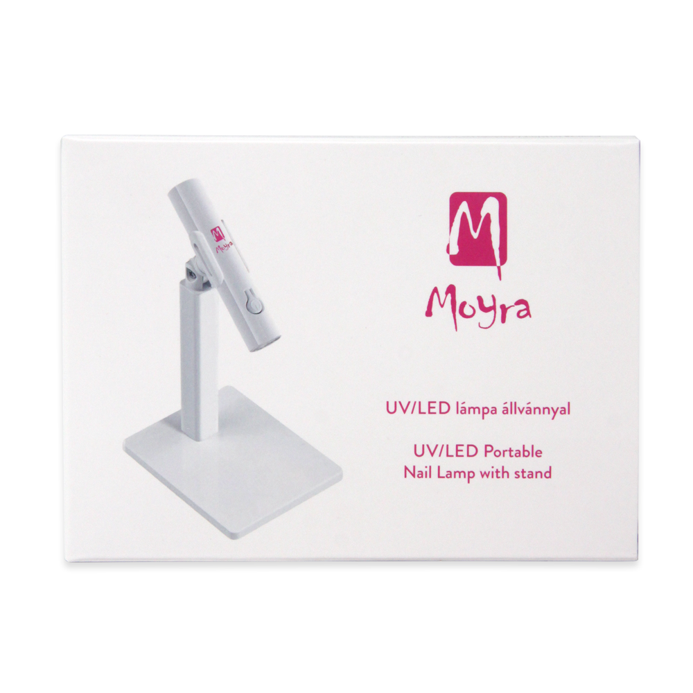 Moyra Portable UV/LED nail lamp with stand (white)