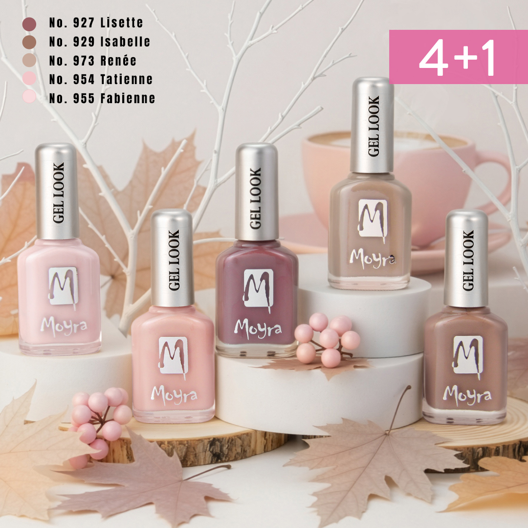 Moyra Gel Look nail polish Autumn Latte Collection
