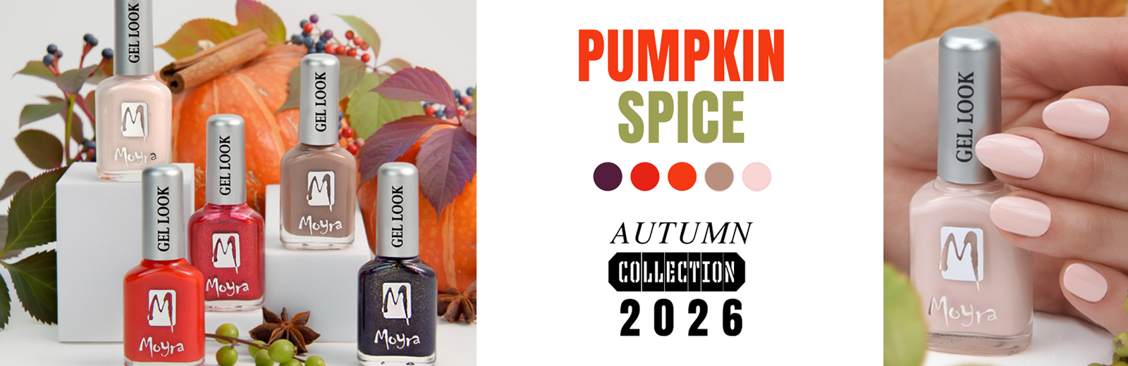 Moyra Gel Look nail polish Pumpkin Spice Collection